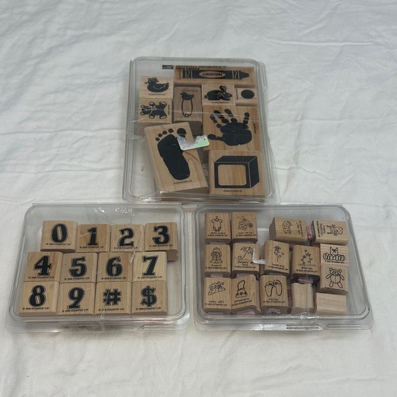 Stampin' Up! Wooden Stamp Set - Black Designs - Picture 1 of 1